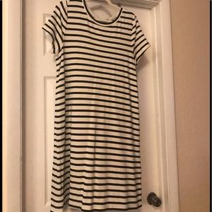 Striped, super comfy and stretchy dress from Loft